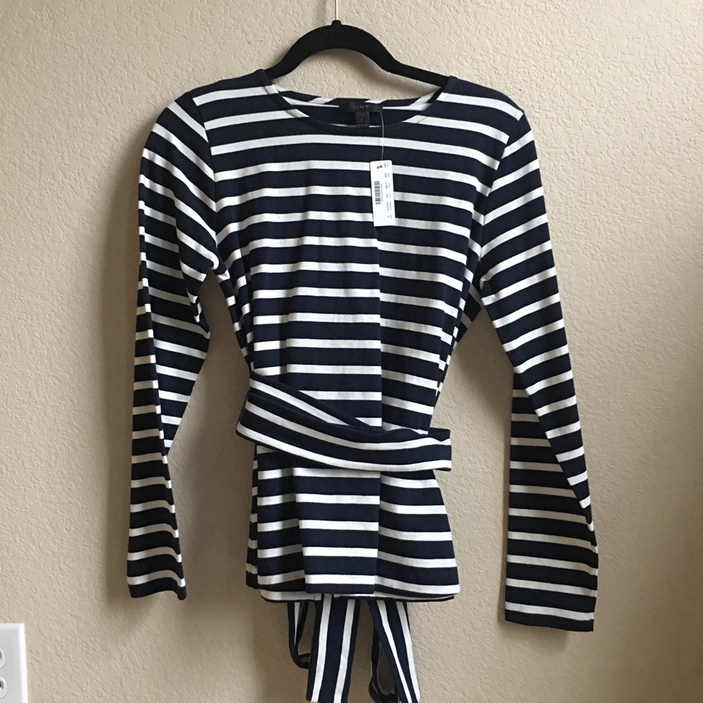 J crew belted top